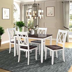 high back dining chairs and table