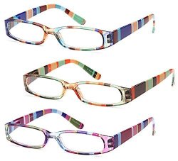 Gamma Ray Optics Gamma Ray Readers 3 Pairs Ladies' Readers Quality Reading Glasses For Women - With +1.50 Magnification