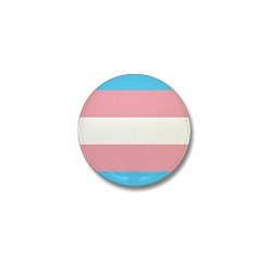 Cafepress - Transgender Pride Flag MINI Button - 1" Round MINI Button