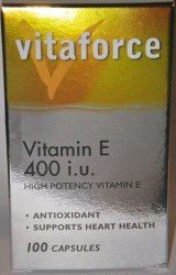 Vitaforce - Vitamin E 400 I.u 100 Capsules