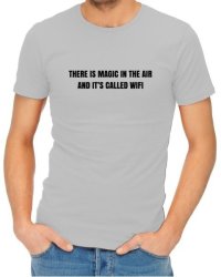 Magic In The Air Mens Black T-Shirt Medium