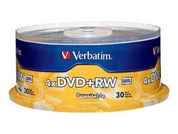 Dvd+rw 4.7GB 4X With Branded Surface - 30PK Spindle