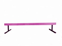 Gymnastic Wood Balance Beam 8ft Balance Beam W 12 Risers Pink