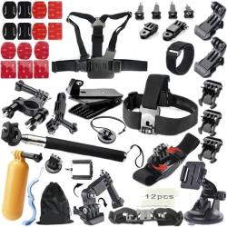 Snapitallup 51 In 1 Floating Bobber Monopod Hand Head Chest-strap Adapter Mounts Accessories Kit Sets For Gopro