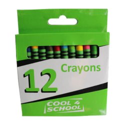 Cool 4 School Wax Crayons 8MM 12'S Pack Of 72