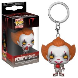 Pocket Keychain It 2017 - Pennywise With Balloon