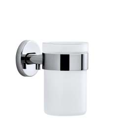 Toothbrush Glass Wall-mounted With Stainless-steel Holder Areo