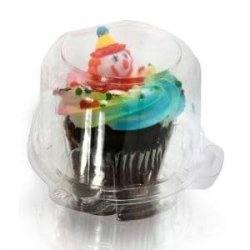 Clear Cupcake Muffin Single Individual Dome Container Box Plastic 25 Pieces