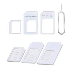 Relkin Nano Sim Card Adapter 4 In 1 Converter Kit To Micro standard For All Mobile Devices 2PCS