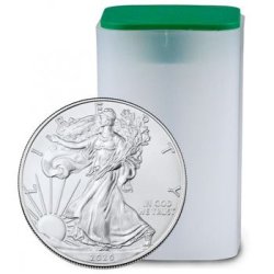 100 X One Ounce 2020 Silver American Eagle Coin