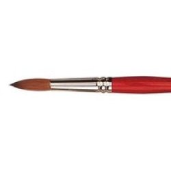 Pure Sable Watercolour Brush Size 2 0 Series 3 Round Short Handle