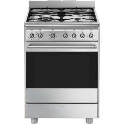 Smeg 60CM Concert GAS ELECTRIC COOKER Stainless Steel - SSA60MX2