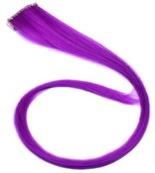 1pcs Clip On Violet Synthetic Hair Extensions