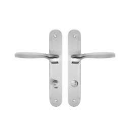 Door Handles Thumbturn Entry Claire Satin Nickel Only To Be Installed In New Doors With Bathroom toilet Lock Body Sold Separately