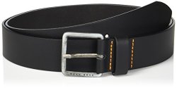 Boss Orange Men's Jeeko Leather Belt Accessory -black 30