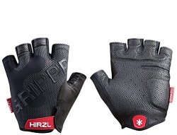 Hirzl Grippp Tour Short Finger 2.0 Black Leather Bicycle Gloves L