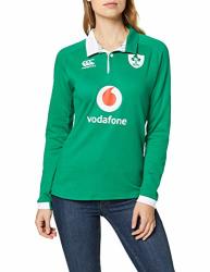 Canterbury Official 19 20 Ireland Rugby Women's Vapodri Home Long Sleeved Classic Jersey