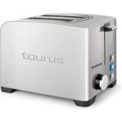 Taurus My Toast II Legend - 2 Slice Stainless Steel Toaster With 5 Heat Settings 850W Brushed