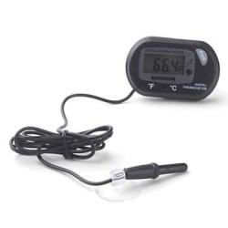 Digital Aquarium Electronic Thermometer With Black Wire Probe