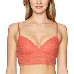 Mae Women's Lace Wirefree Padded Bralette Burnt Sienna XL