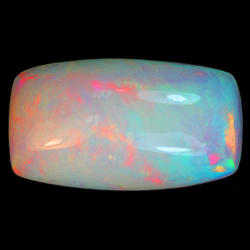 10.32ct Opal G.i.s.a.certified - Scarce Size - Exceptional Colours - Vivid Fire