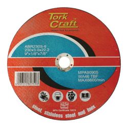 Cutting Disc Steel And Ss 230X3.0 22.22MM - 4 Pack