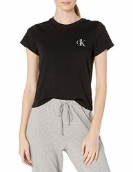 Calvin Klein Women's Ck One Cotton Short Sleeve Crewneck Black S