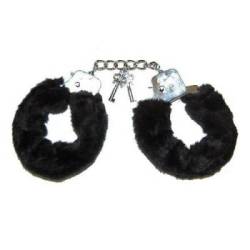 Bad Kitty Handcuffs With Soft Fur Black