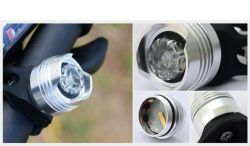 Aluminium Alloy Cycling Bike Bicycle Front Rear Safety Warning Lamp White Light