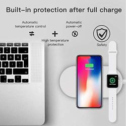 Hjingus Funxim X8 2 In 1 Wireless Fast Charger For Apple Watch Iphone 8 8PLUS X Samsung S8 S8+ Color : White