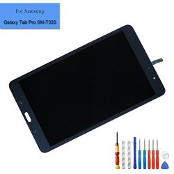 For Samsung Galaxy Tab Pro T320 SM-T320 Lcd Touch Screen Display Assembly Black Replacement Parts + Tools