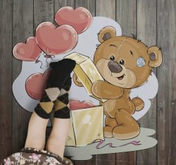 Teddy Bear Celebration Nursery Rugs