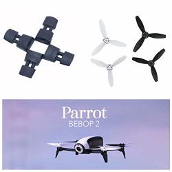 Miklan Composites Propellers + Extended Landing Gear Shock Extension Tripod For Parrot Bebop 2 Drone White
