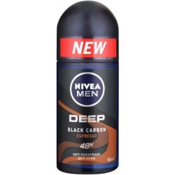 Nivea Men Deep Deodorant Roll-on Black Carbon Espresso 50ML