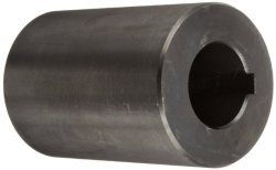 Climax Part RC-100-KW Mild Steel Black Oxide Plating Rigid Coupling 1 Inch Bore 2 Inch Od 3 Inch Length 5 16-18 X 1 2 Set Screw