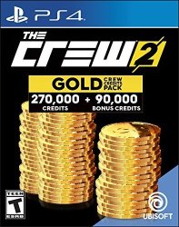 Ubisoft The Crew 2 Gold Credits Pack 270 000 + 90 000 Bonus - PS4 Digital Code