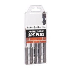 5 Piece Sds Professional Drill Bit Set: 5-12MM X 110MM