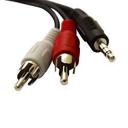 Readyplug Rca To 3.5MM Audio Cable For: Yamaha WXA-50 Musiccast Wireless Streaming Amplifier R w Line In aux Jack M m Black 6 Feet