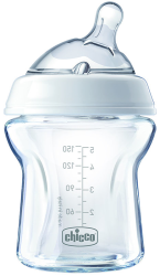 Chicco Natural Feeling Baby Glass Bottle 0+ Months