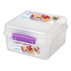 - Lunch Cube Maxi With 1 Pot - Purple