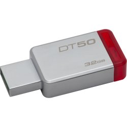 Kingston 32GB USB 3.0 Datatraveler 50 Metal & Red