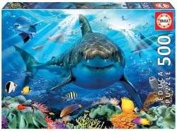 Educa Great White Shark Cardboard Puzzle - 1 X 500 Piece
