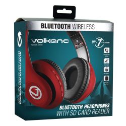 Impulse Series Bluetooth Wireless Headphones Red