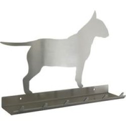 Keys Rack With Sunglasses Tray - Bull Terrier 6 Hooks Stainless Steel