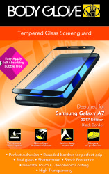 Tempered Glass Screen Protector For Galaxy A7 2017- Black