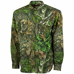Mossy Oak Camo Lightweight Hunting Shirts For Men Long Sleeve Camouflage Clothing