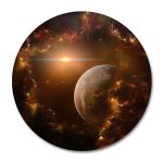 UNNLEE Galaxy Customized Round Mouse Pad 7.8X7.8 inch