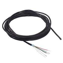 Dovewill 1PCS Shielded 4-CONDUCTOR Guitar Circuit Wiring Hookup Wire Pickup Cable 24 Awg 3M Length