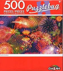 NYC New Puzzlebug 500 Piece Jigsaw Puzzle ~ Fireworks at Night 
