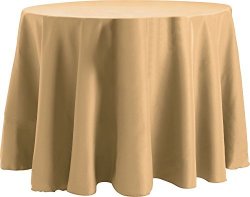 108 Inch Round Tablecloth Flame Retardant Basic Polyester Cafe